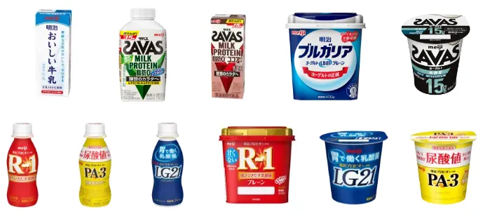 明治のお一人様向け製品の紹介。おいしい牛乳やプロテイン飲料、ヨーグルトがラインアップ